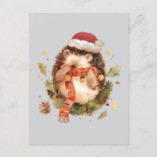 Weihnachts-Igel Postkarte