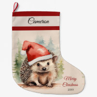 Weihnachts-Igel Strumpf