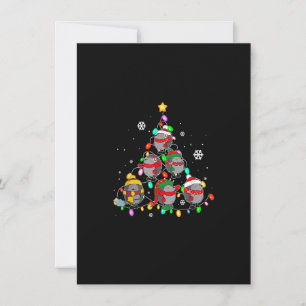 Weihnachts-Igel Weihnachtsbaum Lichter Funny Pajam Einladung
