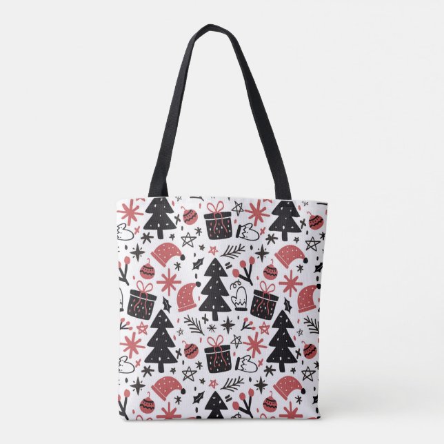 Weihnachts-Ikonen Weihnachten Weihnachten Weihnach Tasche (Rückseite)