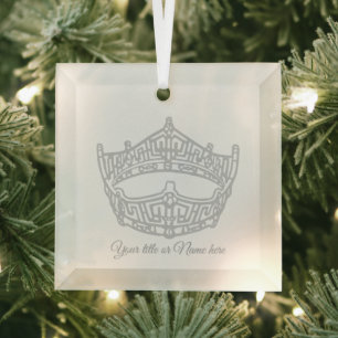 Weihnachts-Ikonenkrone Ornament Aus Glas