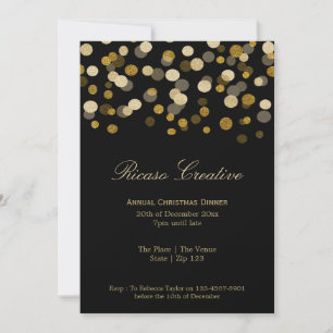 Weihnachts-Imitate Gold Festivals Corporate Party Einladung