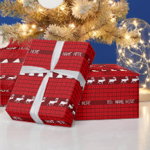Weihnachts-Individuelle Name Red White Knitter Pul