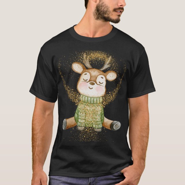 Weihnachts-inspirierter T - Shirt (Vorderseite)