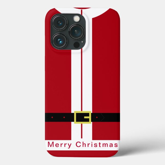 Weihnachts iPhone Case mit Funny Santa Design (Rückseite)