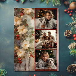 Weihnachts Irish Segen 3 Foto Winter Blume Feiertagskarte