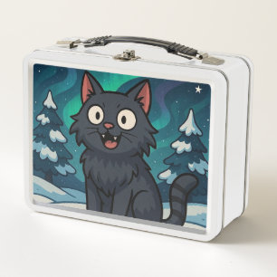 Weihnachts-Isländische Julkatze Metall Brotdose