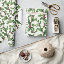 Weihnachts-Ivy Paper on Off white
