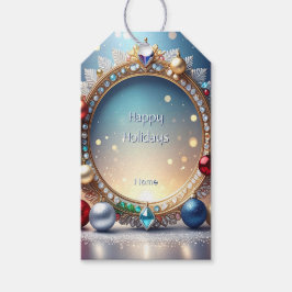Weihnachts Jewel Frame Geschenk Tag Geschenkanhänger