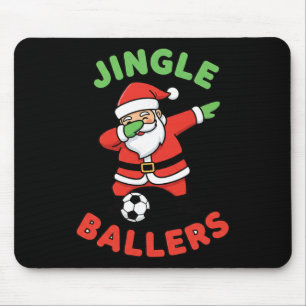 Weihnachts-Jingle-Byllers-Fußball-Santa-Dab-Footby Mousepad