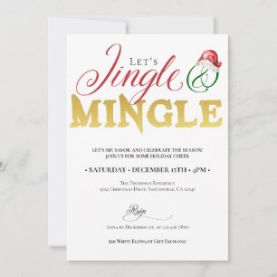 Weihnachts-Jingle Mingle Weihnachten Weihnachten W Einladung