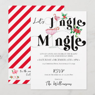 Weihnachts-Jingle Mingle Weihnachten Weihnachten W Einladung