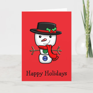 Weihnachts-Jolly-Snowman-Faltenkarte Dankeskarte