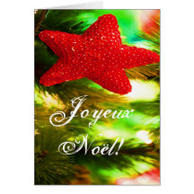 Weihnachts-Joyeux-Weihnachten Red Christmas Star I