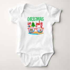 Weihnachts Juli Surfen Santa dreh Flop Baby Strampler