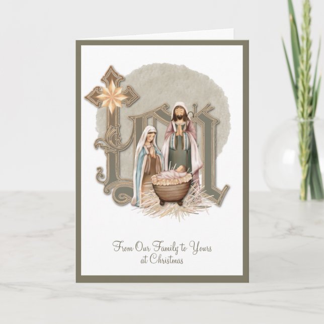Weihnachts-Jungfrau Mary Baby Jesus Religious Card Karte (Vorderseite)
