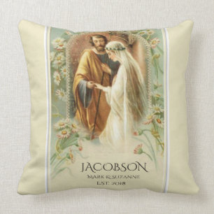 Weihnachts-Jungfrau Mary St. Joseph Wedding Kissen