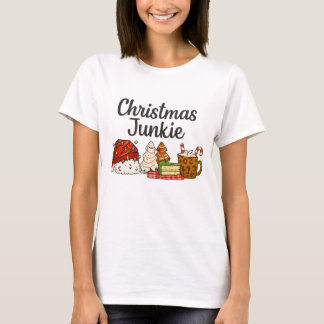 Weihnachts-Junkie-Dessert-Druck | Cozy Xmas-Grafik T-Shirt