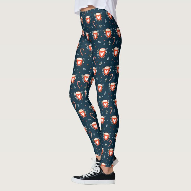 Weihnachts-Kakaopulver und Candy Canes Leggings (Links)