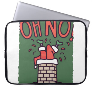 Weihnachts-Kamin-Mishap: Ein spielerischer Weihnac Laptopschutzhülle