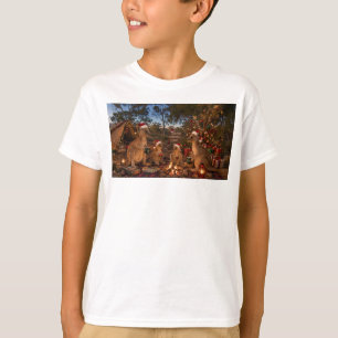Weihnachts-Känguru-Camping T-Shirt