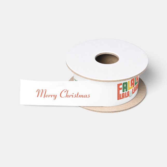 Weihnachts Karaoke Carols Choir Geschenkswap Satinband (Spule)