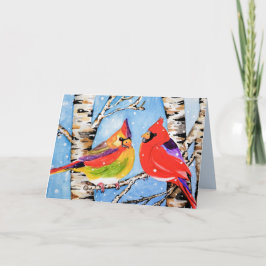 Weihnachts-Kardinal Feiertagskarte