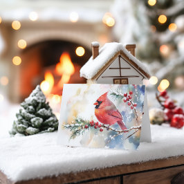 Weihnachts-Kardinal Feiertagskarte