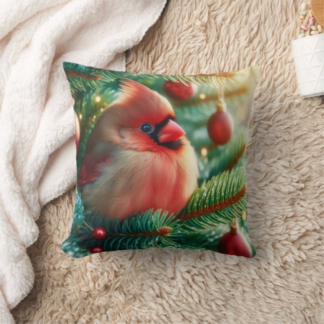 Weihnachts-Kardinal Kissen (Decke)