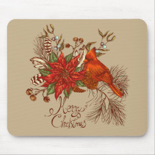 Weihnachts-Kardinal Mousepad