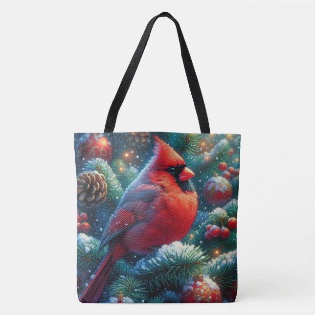 Weihnachts-Kardinal Tasche (Vorderseite)