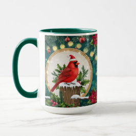 Weihnachts Kardinal Tasse | Roter Vogel Urlaub Kaf