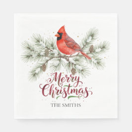Weihnachts-Kardinal Urlaubspapier Napkin Serviette