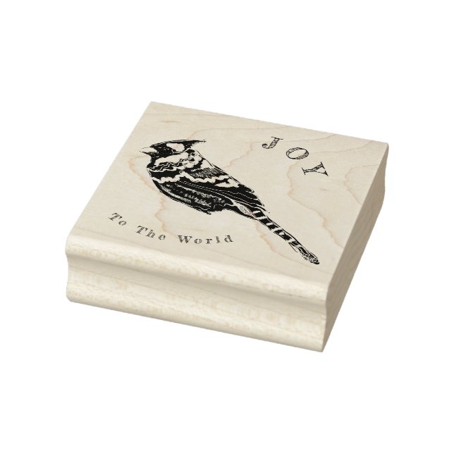 Weihnachts-Kardinal~ Wörter oder keine Wörter~ Per Gummistempel (Stempel)