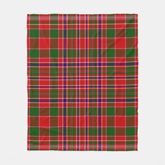Weihnachts Kariert Fleece Blanket (Vorderseite)