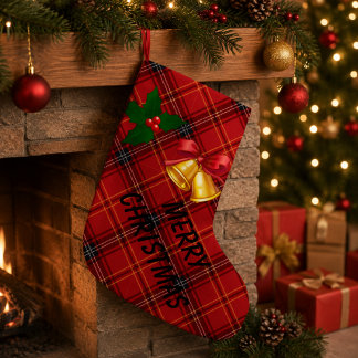 Weihnachts-Kariert Kleiner Weihnachtsstrumpf