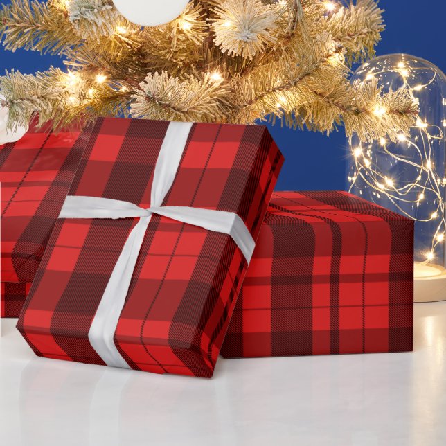 Weihnachts-Kariert-Wrackpapier Geschenkpapier (Feiertage)