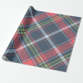Weihnachts Kariertes Tartan Diagonal Wrapping Pape Geschenkpapier