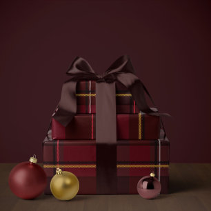Weihnachts-Karo-Klassiker für die Feiertage einfac Geschenkpapier