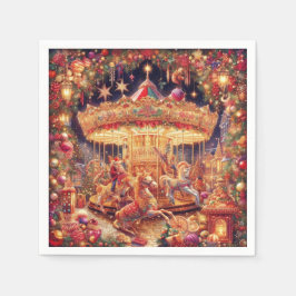Weihnachts Karussell Joy'Paper Napkins! Serviette