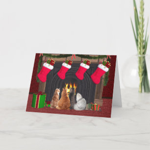 Weihnachts-Kätzchen Feiertagskarte