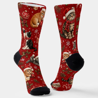 Weihnachts-Katzliebhaber-Socken-Geschenk, Süße Fei Socken