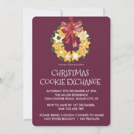Weihnachts-Keks mit tiefer Erde Einladung