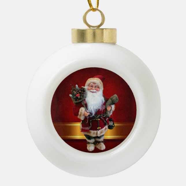 Weihnachts-Keramik Ball Ornament, Weihnachten Keramik Kugel-Ornament (Vorderseite)