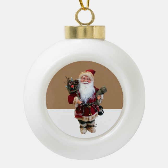 Weihnachts-Keramik Ball Ornament, Weihnachten Keramik Kugel-Ornament (Vorderseite)