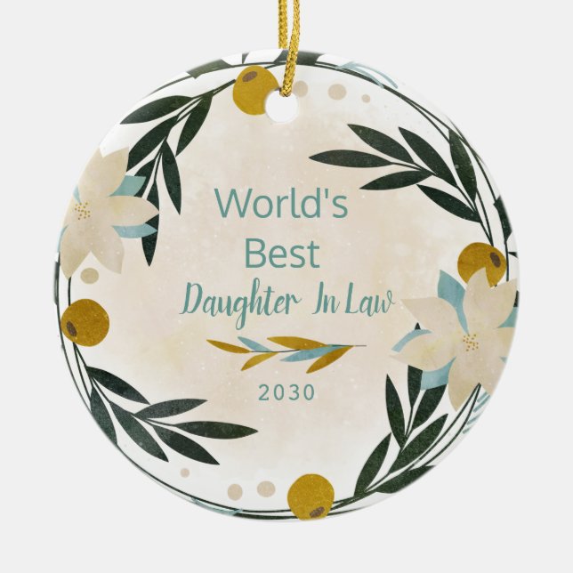 Weihnachts-Keramik: Die größte JuristenTochter der Keramik Ornament (Vorne)