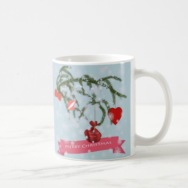 Weihnachts-Keramik Kaffeetasse (Rechts)