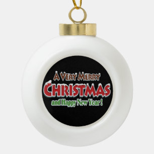 Weihnachts-Keramik-Kugelschmuck, Frohe Weihnachten Keramik Kugel-Ornament