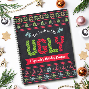 Weihnachts-Khalkboard Rezept Kochbuch Notizbuch