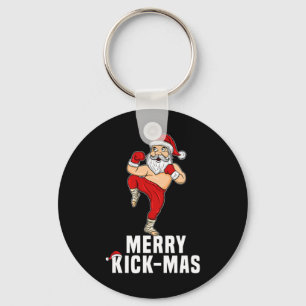 Weihnachts-Kickboxen Santa Frohe Weihnachten Gesch Schlüsselanhänger